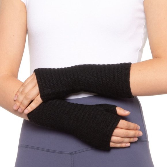 Portolano 100% Italian Cashmere Fingerless Gloves - Picture 1 of 5